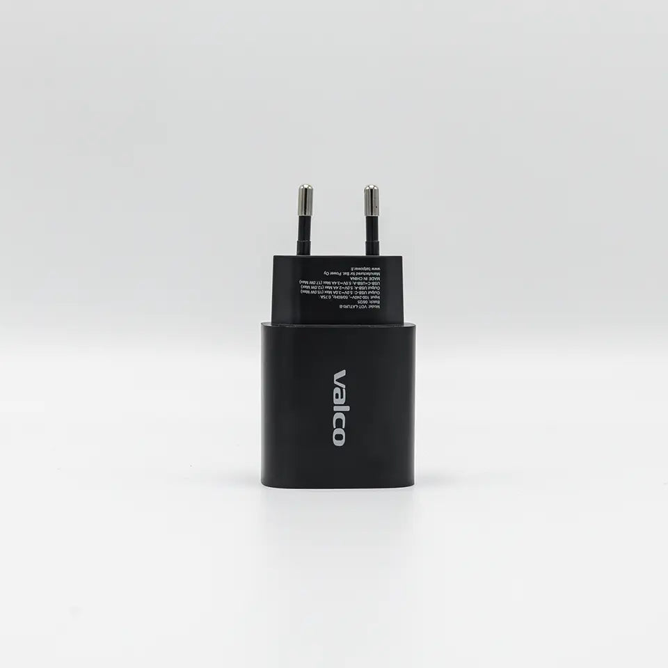 Verkkolaturi USB-A USB-C 5V